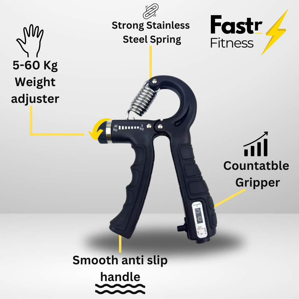 FastrFitness™ Adjustable Hand Grip Strengthener Workout Kit