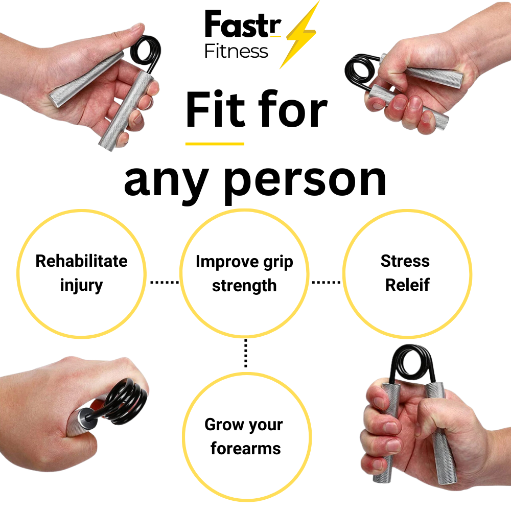 FastrFitness™ Adjustable Aluminum Grip Strengthener