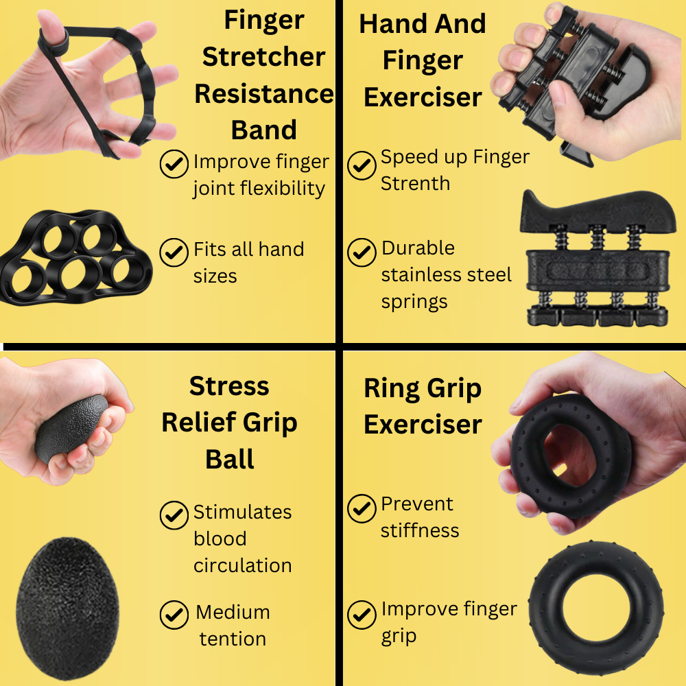 FastrFitness™ Adjustable Hand Grip Strengthener Workout Kit