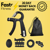 FastrFitness™ Adjustable Hand Grip Strengthener Workout Kit